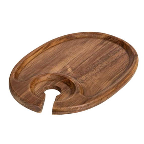 CarpNettore Appetizer Plate Gift Portable Lightweight Snack Tray for Party Wedding Hotel Oval