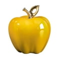 thumbnail image 1 of CarpNettore Apple Statue Art Crafts Ceramic Apple Figurine for Halloween TV Stand Office Yellow, 1 of 9