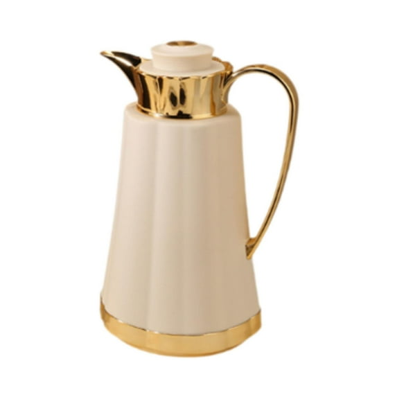 CarpNettore Arabic Insulated Thermal Coffee Carafe Arabic Insulated Kettle for Gift Home Yellow Gold