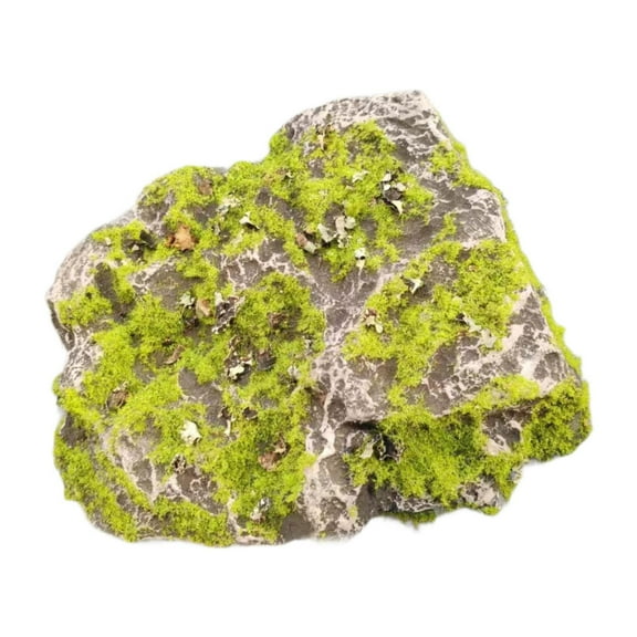 CarpNettore Artificial Moss Rock, Decorative Fake Stone, Artificial Green Moss Covered Stone M