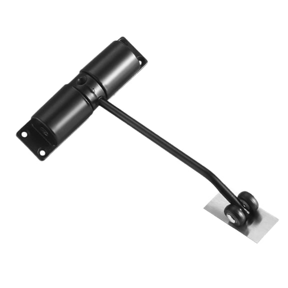 CarpNettore Automatic Door Closer Adjustable Closing Speed Stopper for Shed Office Ranch black