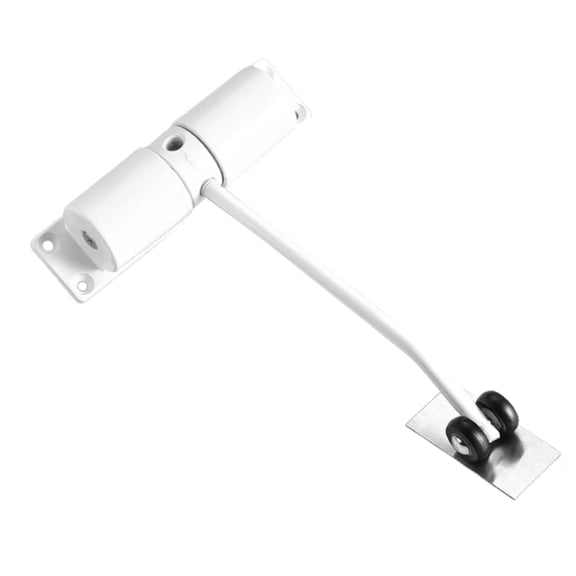 CarpNettore Automatic Door Closer Adjustable Closing Speed Stopper for Shed Office Ranch white