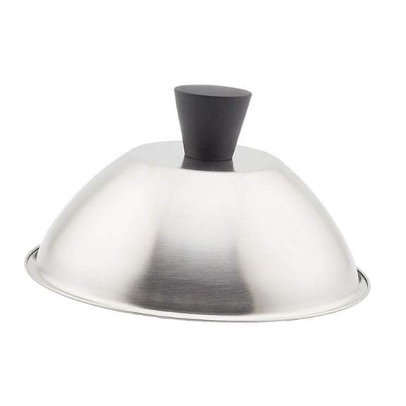 CarpNettore Basting Cover Flat Top Griddle Lid Stainless Steel Round Multifunctional Melting 19.6cm