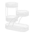 thumbnail image 1 of CarpNettore Bathroom Counter Storage Organizer Shelf Bathroom Countertop Organizer Versatile white, 1 of 9