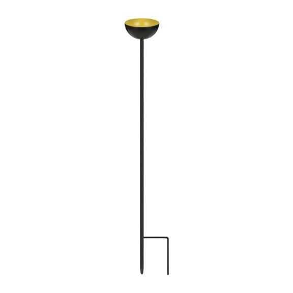 CarpNettore Bee Watering Station Bee Bath with Metal Stake Decorative Butterfly Water Feeder Yellow