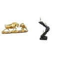 thumbnail image 1 of CarpNettore Bull Figurine Thinker Statues Modern Artwork Chinese Style Cow Cattle Sculptures Abstract Figure Handicraft for Desk Bookshelf Decorative Objects, 1 of 8