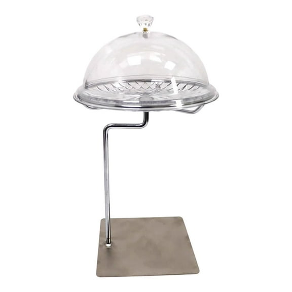 CarpNettore Cake Plate Clear Dessert Table Display Cake Stand for Snack Pastry Appetizer With Stand