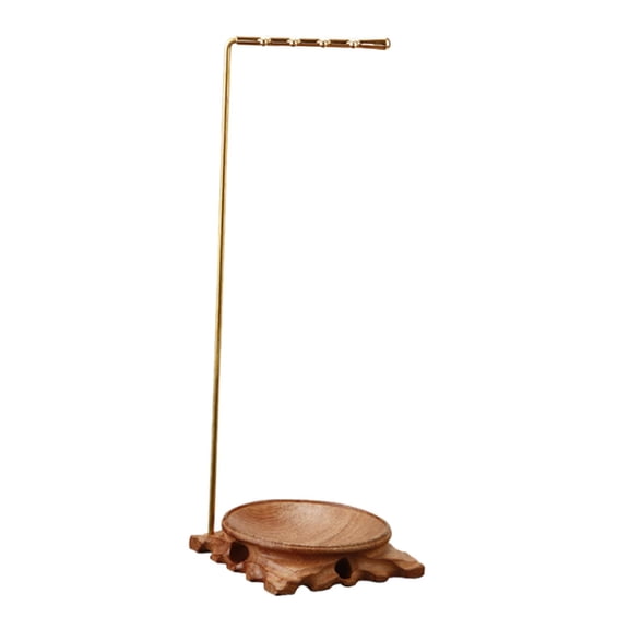 CarpNettore Pen Holder 7 Shaped Copper Stationery Storage Hanging Organizer Rack No Wind Chime