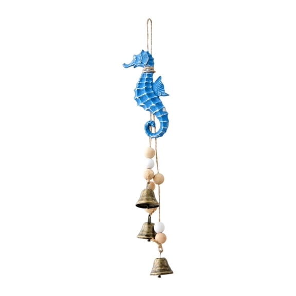 CarpNettore Cartoon Sea Wind Chime Gift Pendant Modern Wind Bell for Yard Indoor Outside seahorse