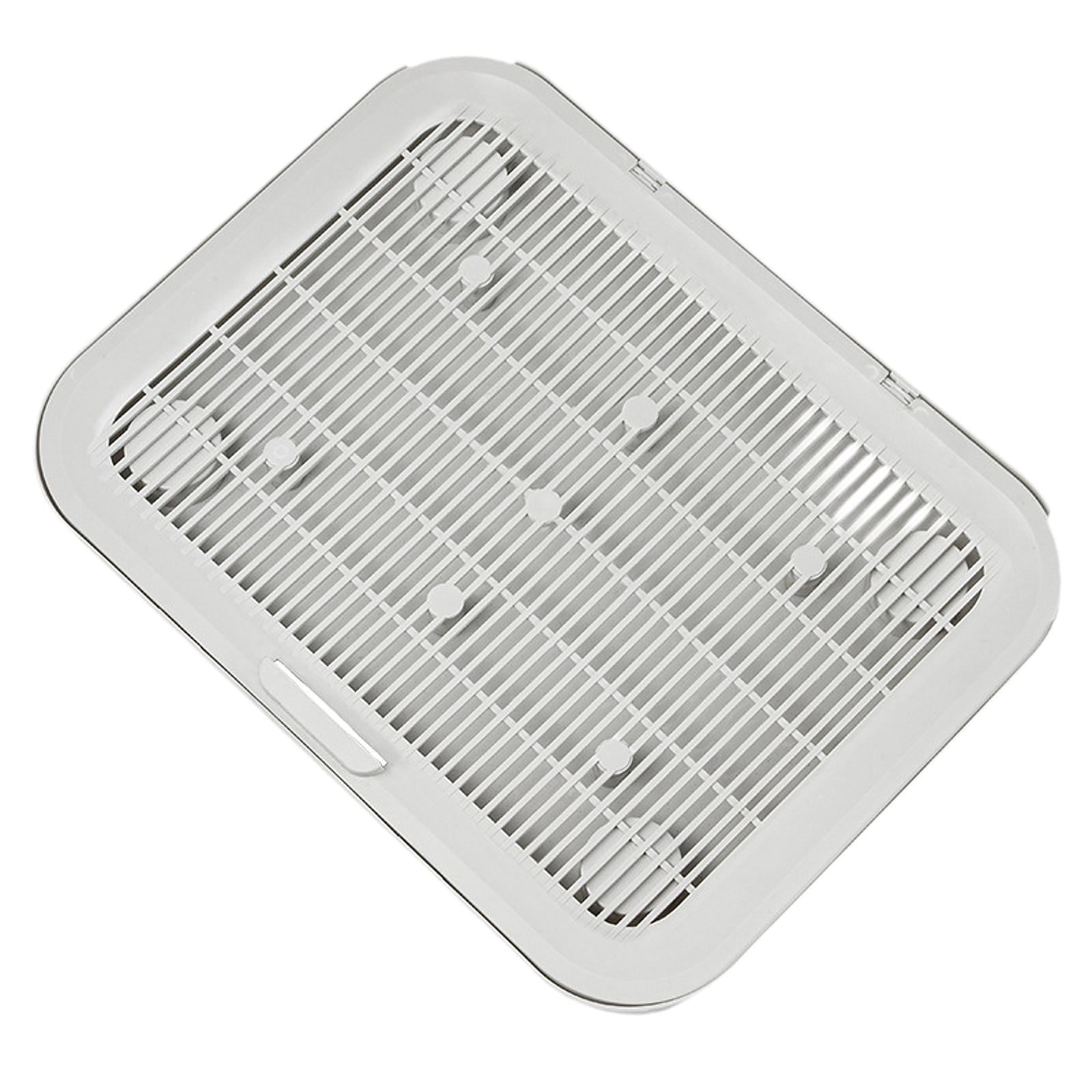 CarpNettore Cat Litter Mat Pad Easy Clean Portable Reusable Detachable Mesh Non Slip Scatter Grey