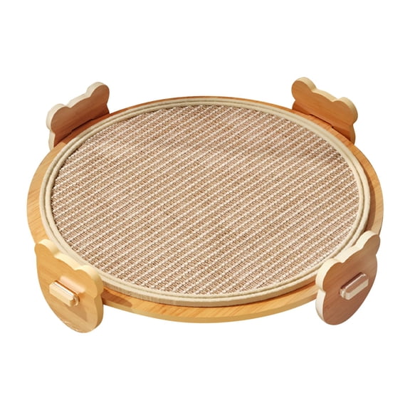 CarpNettore Cat Scratch Mat Multipurpose Nesting Bed Furniture Sofa Protector Wear Resistant Round Sisal mat