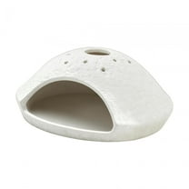 CarpNettore Ceramic Incense Burner Palo Santo Holder Meditation Housewarming Cone Burner Yoga Decors Aroma Sage Stand Tabletop Fragrance White