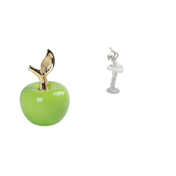 CarpNettore Ceramic and Ballerina Figurine Sculpture Modern Home Decoration Creative Artwork for Cafe Study Room Bedroom Office Entrance Holiday