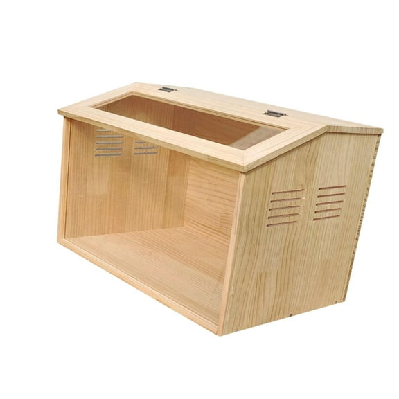 CarpNettore Chick Brooder Box Transparent Versatile Stackable Small Animals Habitat Supplies 40x30x30CM