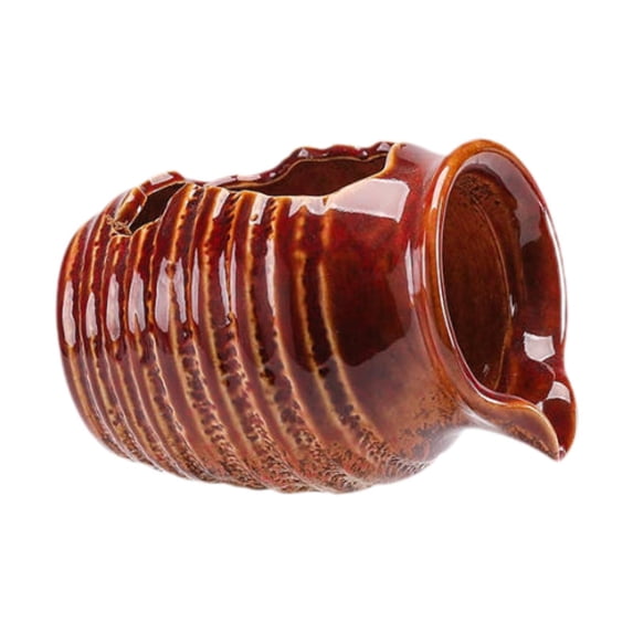 CarpNettore Clay Pot Water Fountain Pot Flow Water Ornament Decorative Ceramic Jar Waterfall Red