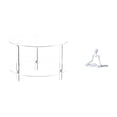thumbnail image 1 of CarpNettore Clear Acrylic Side Table End Table Compact for Drink NightStand Bedside Furniture Easy Assembly for Living Room Bathroom Home Thinker Statue Decorative Figurine Unique Creative, 1 of 8