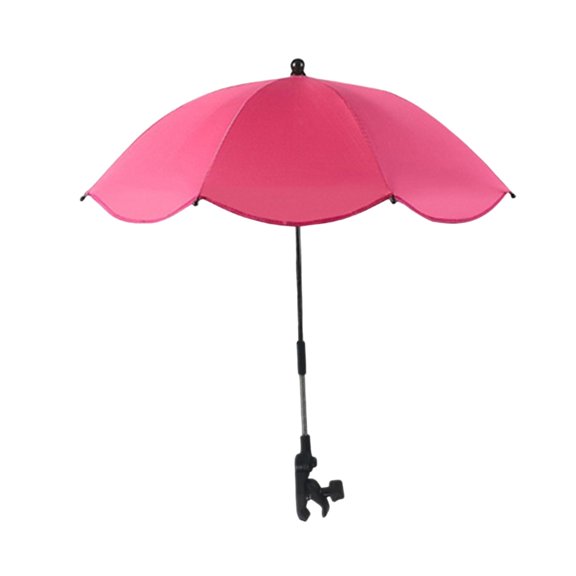 CarpNettore Clip on Umbrella Beach Chair Umbrella Fixing Device Compact Portable Plant Shade Red