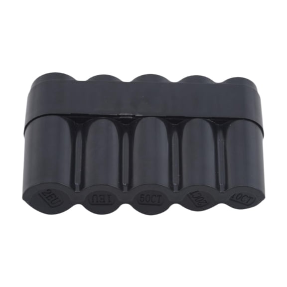 CarpNettore Coin Storage Case Coins Holder Tube Sorting Mechanism ct, 2ct, 5ct, euro, 2 black