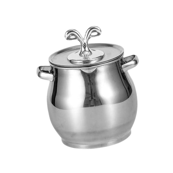 CarpNettore Container Lard Strainer Stainless Steel Easy Grip Handle Multi Purpose Pot Saver 1.5 L 10cmx18cm