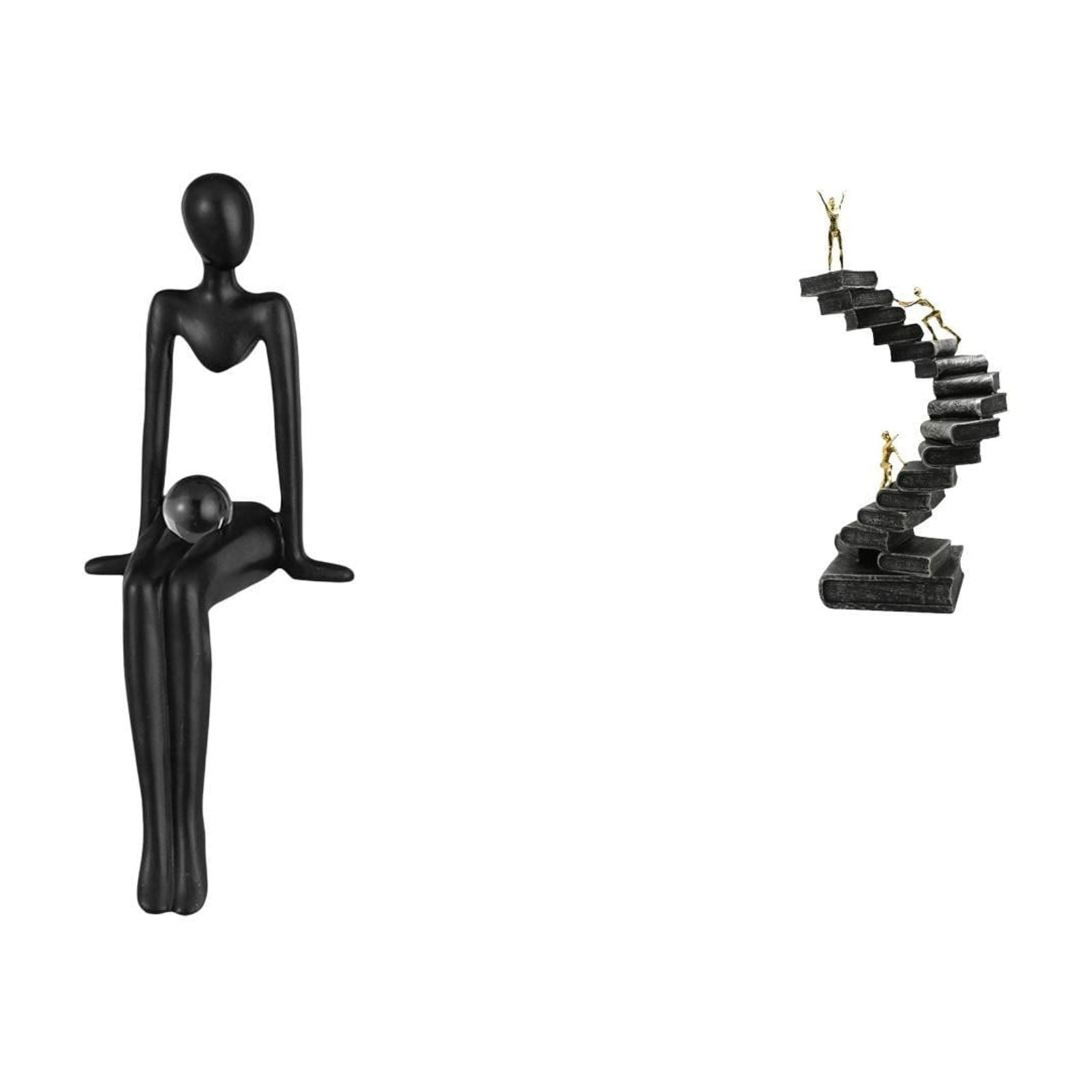 CarpNettore Creative Abstract Thinker Resin Figurine Sculpture for Home ...