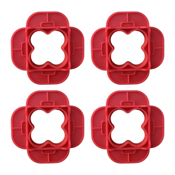 CarpNettore Deck Spacer Tool 4 in 1 Multi Size Lightweight Professional Easy to Use Supplies Red 4 Pieces