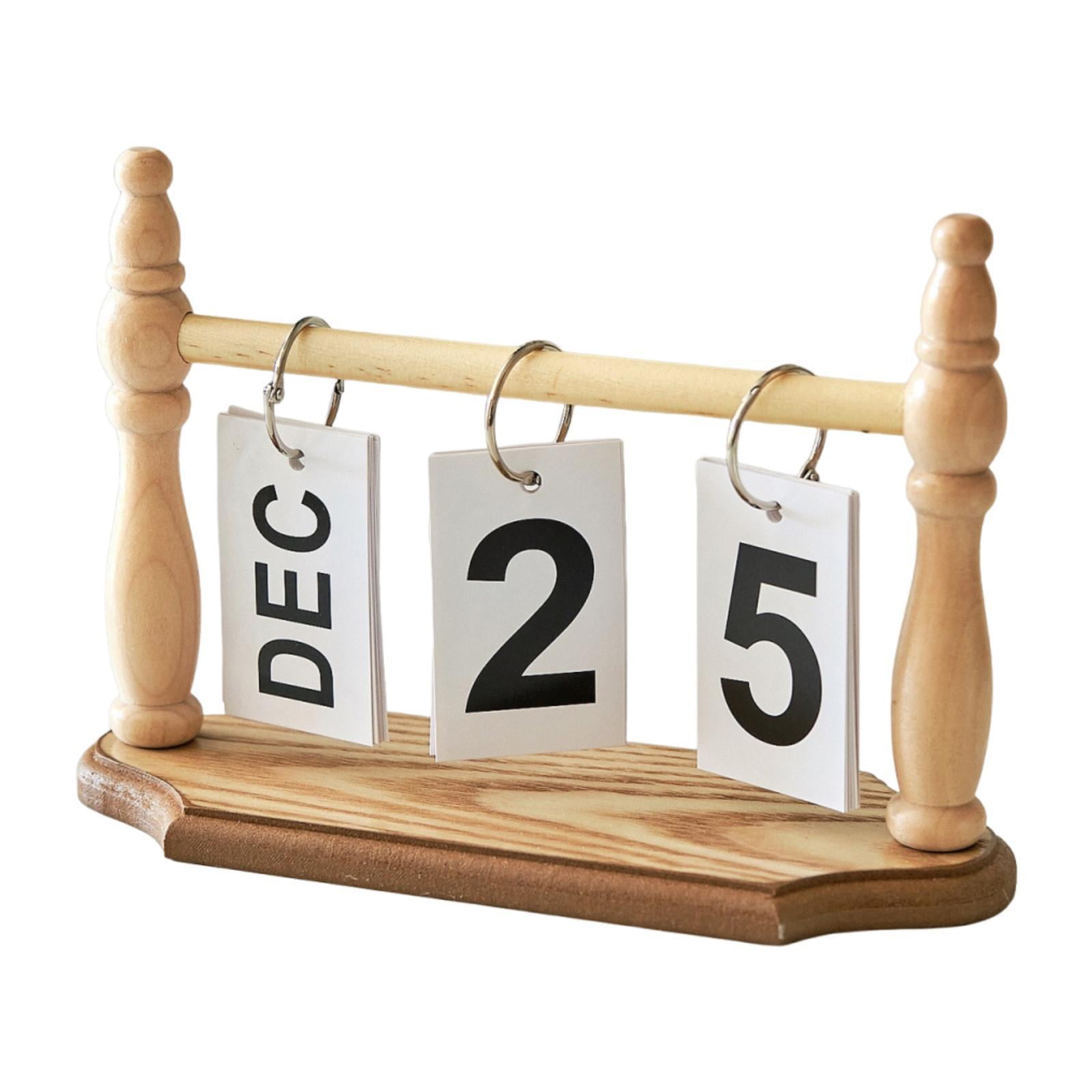CarpNettore Desk Calendar Daily Standing Flip Desktop Calendar for ...