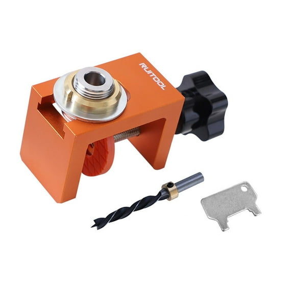 CarpNettore Drill Hole Punch Locator Tool, Woodworking Pocket Hole Jig, Practical Heavy Duty 6mm