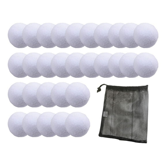 CarpNettore Fake Snowballs 2 inch for Party Present Toss Game Christmas Tree Decorations 30pcs