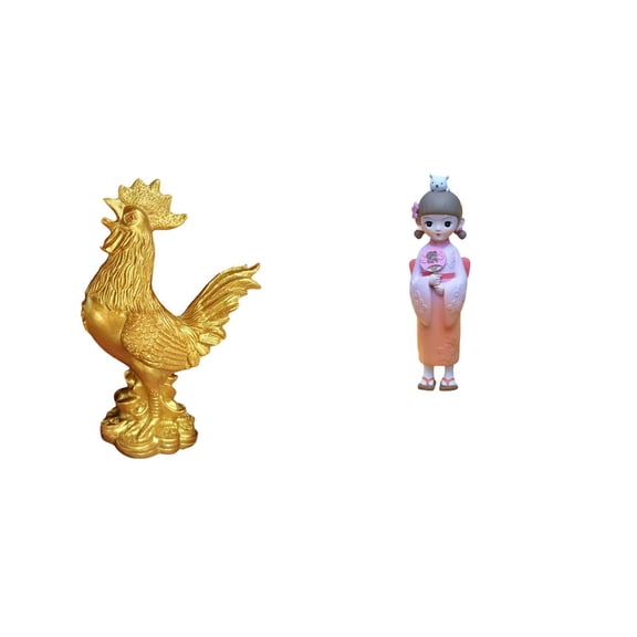 CarpNettore Feng Shui Sculpture with Japanese Kimono Geisha Doll Figurine for Home Decor Birthday Anniversaries Farmhouse Bedroom Housewarming