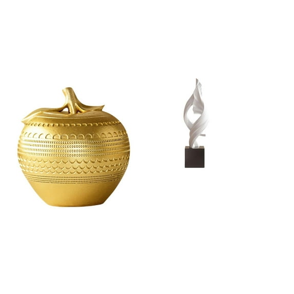 CarpNettore Figurine Resin Ornament Art Abstract Statue Modern Sculpture for Tabletop Bookshelf Dining Room Bedroom Office Decorative Souvenir Desktop Sculpture Resin Art Figurine for House