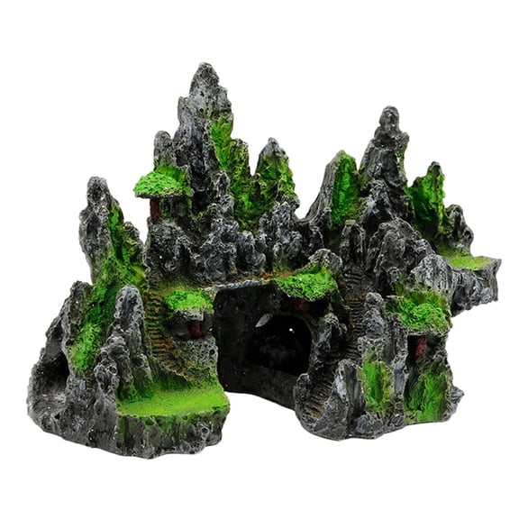 CarpNettore Fish Tank Decoration Hiding Cave Rock Fishes House Simulation Scene Hiding Place