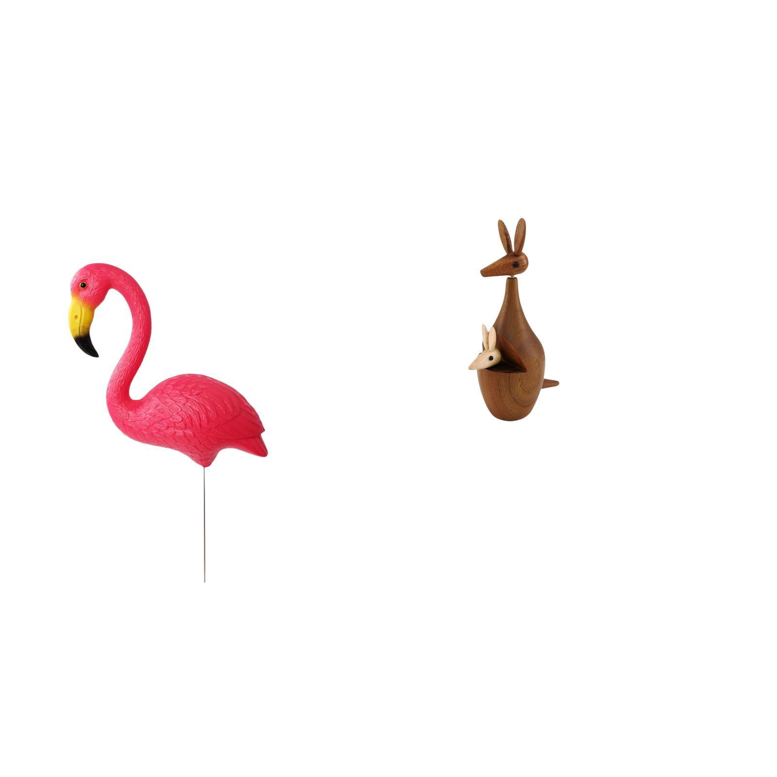 CarpNettore Flamingo Garden Sculpture Figurine for Holiday Spring Yard Art Ornament and Decorative Party Favor Bedroom Bookshelf