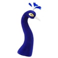 thumbnail image 1 of CarpNettore Floral Arrangement Decor Peacock Mannequin Head Desktop Figurine Home Decoration Blue, 1 of 9