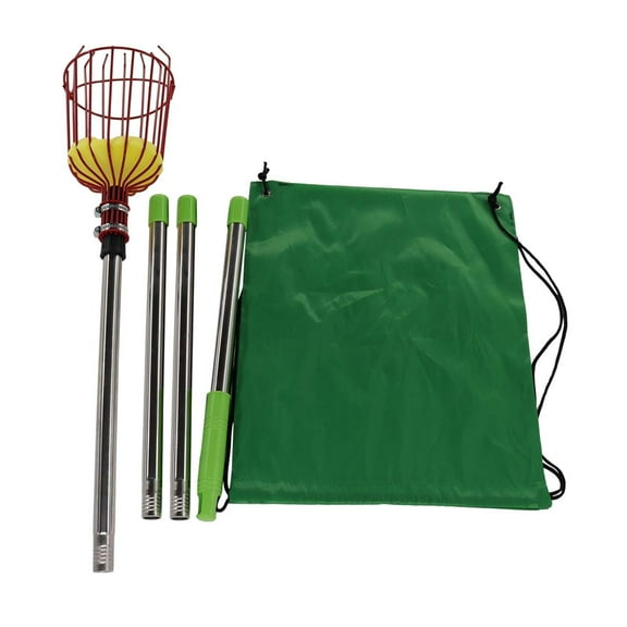 CarpNettore Fruit Picker Pole Fruit Tree Picker Extended Handle Easy to Use Foam Pad Picking 1.6m