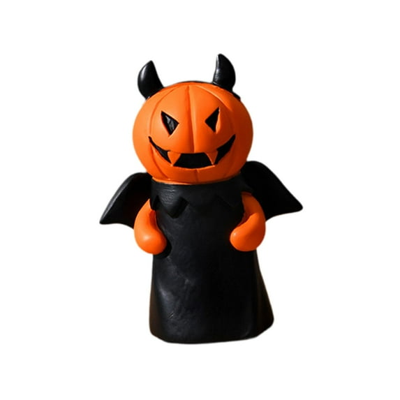 CarpNettore Halloween Miniature Pumpkin Figurine Cute Party Favors for Home Table Garden Devil