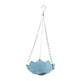 thumbnail image 1 of CarpNettore Hanging Bird Bath Water Feeder Birds Feeder Tray for Garden Hummingbird Tree Blue Green, 1 of 9