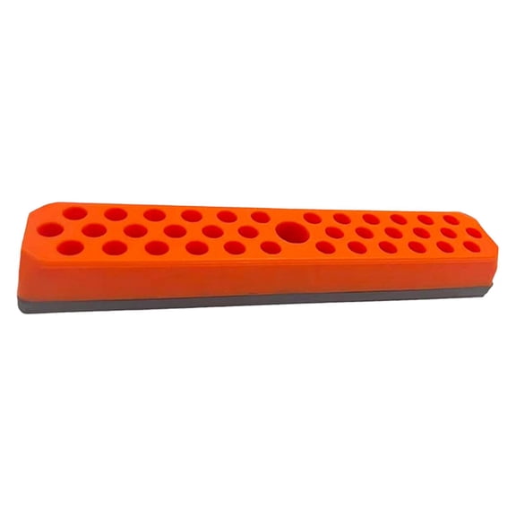 CarpNettore Hex Bit Holder Easy to Use with Magnetic Base for Home Workspace Workbenches Orange