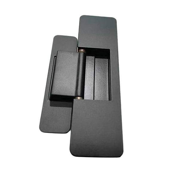 CarpNettore Hidden Door Hinge Hardware Metal Silent Invisible Concealed Hinge Adjustable for black