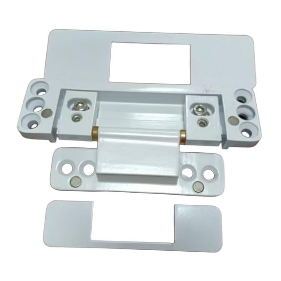 CarpNettore Hidden Door Hinge Hardware Metal Silent Invisible Concealed Hinge Adjustable for white