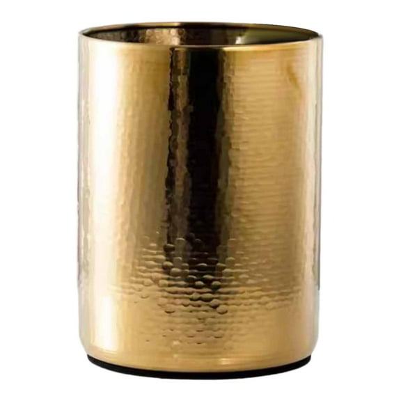 CarpNettore Ice Bucket Beverage Tub Insulated No Handle Large Thickened Handmade Double Wall Gold