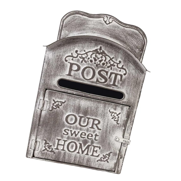 CarpNettore Iron Decorative Mailbox Wall Mounted Accessory for Fence Mounting Letter Box