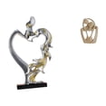 thumbnail image 1 of CarpNettore Kissing Couple Figurine Abstract Statue Resin Sculpture Modern Home Decor Gift Ornament Artistic Craft Suitable for Wedding Anniversary Valentine's Da, 1 of 8