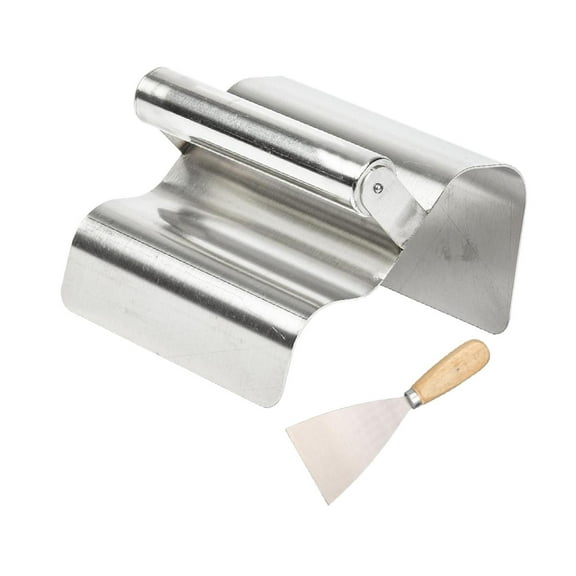 CarpNettore Landscape Curb Trowel Concrete Curb Tool Plasterer Multifunctional Margin Finish Wave Silver