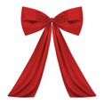 thumbnail image 1 of CarpNettore Large Bow Decor Hanging Ribbon Tie Bow Giant Ribbon Tie Extra Large Satin Ribbon red, 1 of 8