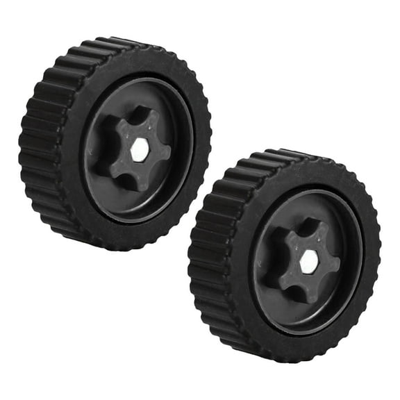 CarpNettore Lawn Mower Wheels Gardening Tool Easy to Install Attachment 5inch String Trimmer black