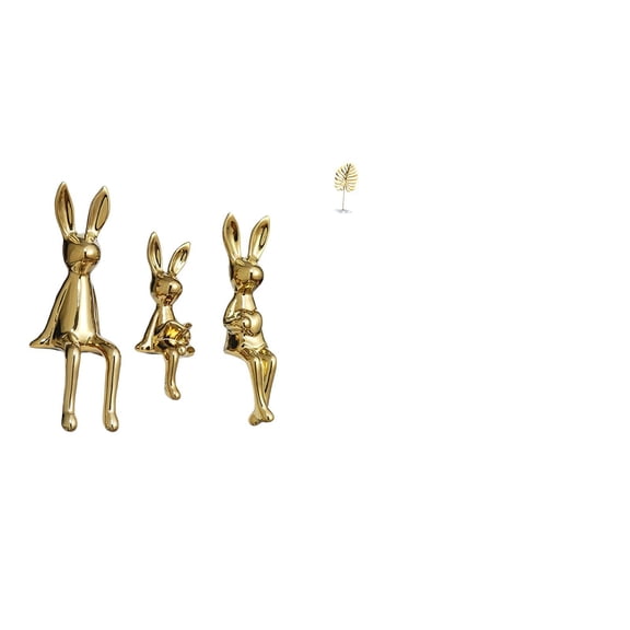 CarpNettore Leaf Figurine Sculpture Sitting Statue Ornament Metal Leaf Decorations Art Leaf Figurine with Base Ceramic Iron Material Suitable for Weddings Housewa