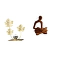 thumbnail image 1 of CarpNettore Leaf Sculpture Bookshelf Ornament Modern Home Decor Collectibles Human Figurine Abstract Thinker Statue Decorative Art Versatile Collection Bedroom Holiday, 1 of 8
