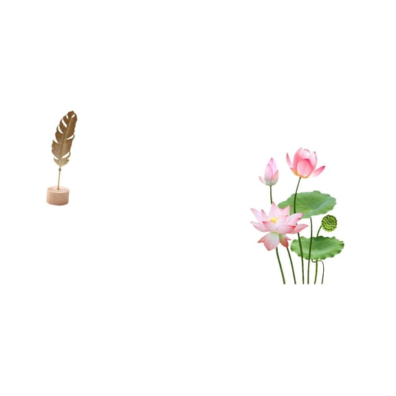 CarpNettore Leaf Sculpture Metal Wall Art Decor Retro Decorative PVC Leaf Shaped Figurine Crafts Nordic Creative Ornament Abstract Sculpture for Living Room Kitchen Sofa TV Background Home