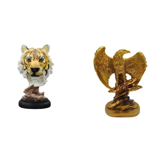 CarpNettore Majestic Animal Sculpture Modern Figurine for Entrance Living Room Bookshelf Table Hallway and Decorative Artwork Gift for Home Dining Room Office Party