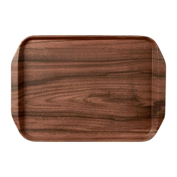 CarpNettore Melamine Serving Tray Dinner Tray Multipurpose Portable Rectangular Serving Tray D